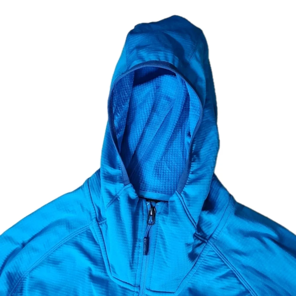 North Face Borod Cooling Hoodie Zip Jacket 2X Blue Thermal Lined Gorp Hiking Nwt